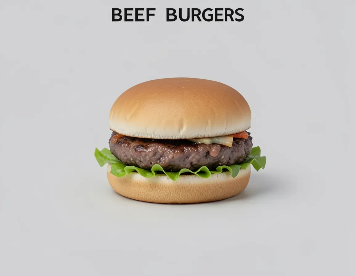 beef burgers — illustrative image