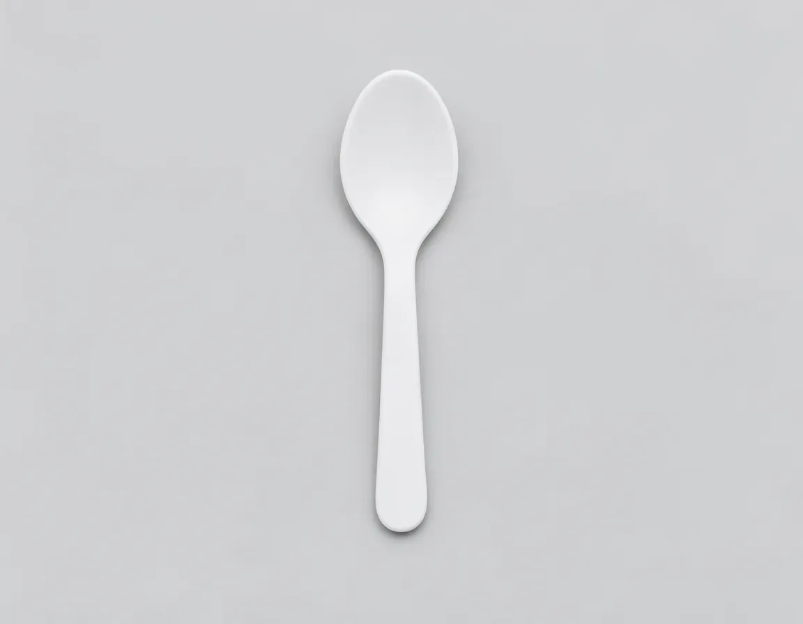 plastic spoon — illustrative image